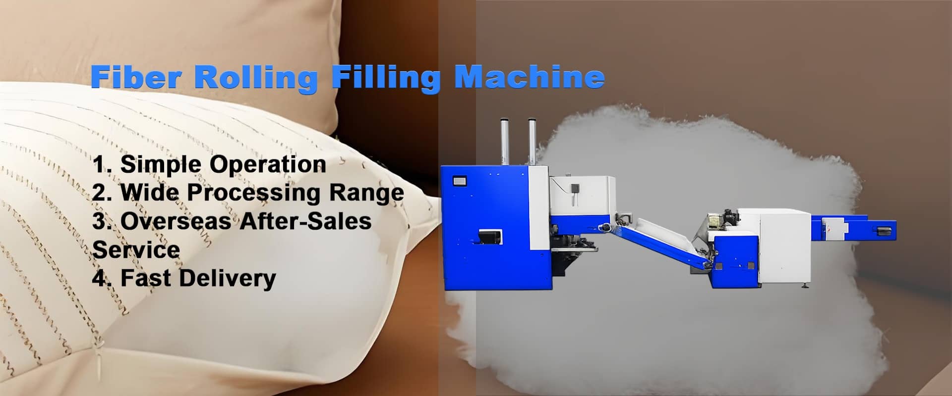 Fiber Rolling Filling Machine