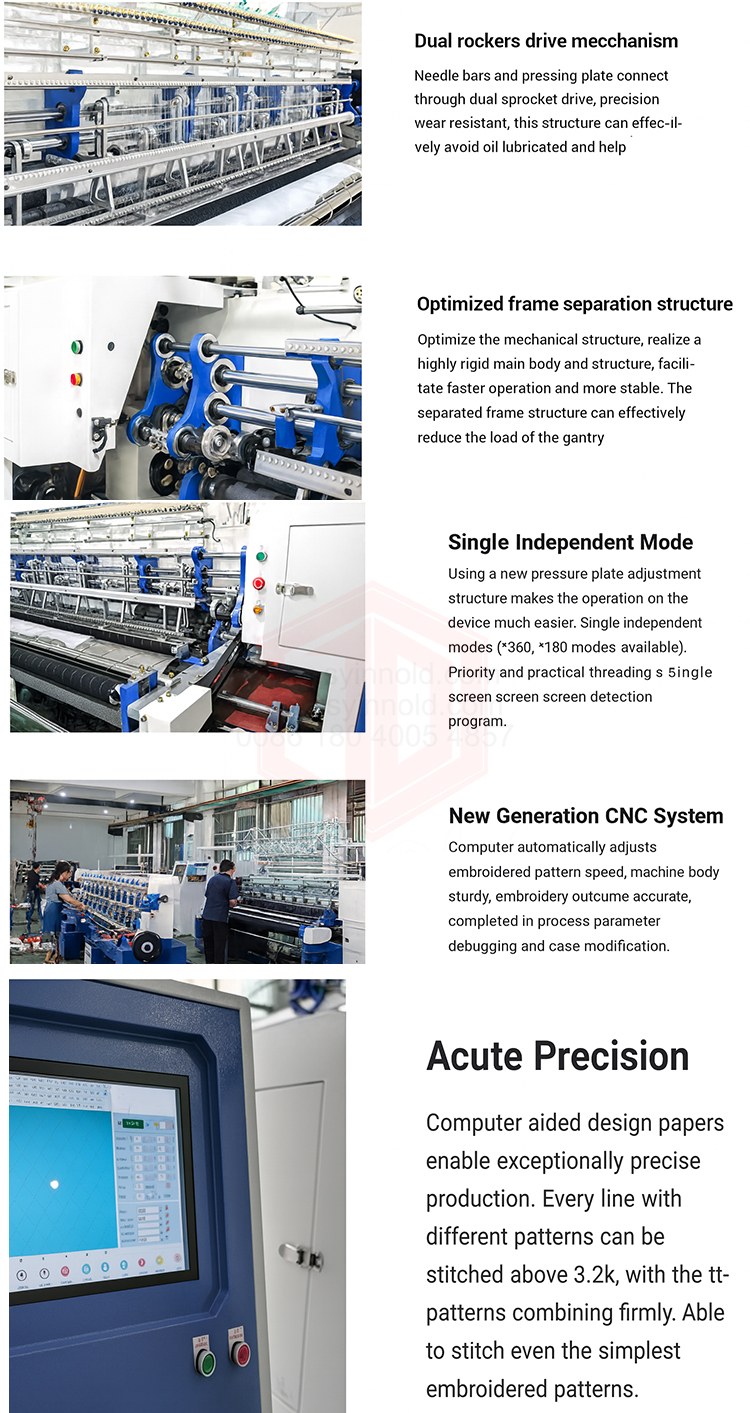 Chain-Stitch Multi-Needle Quilting Machine