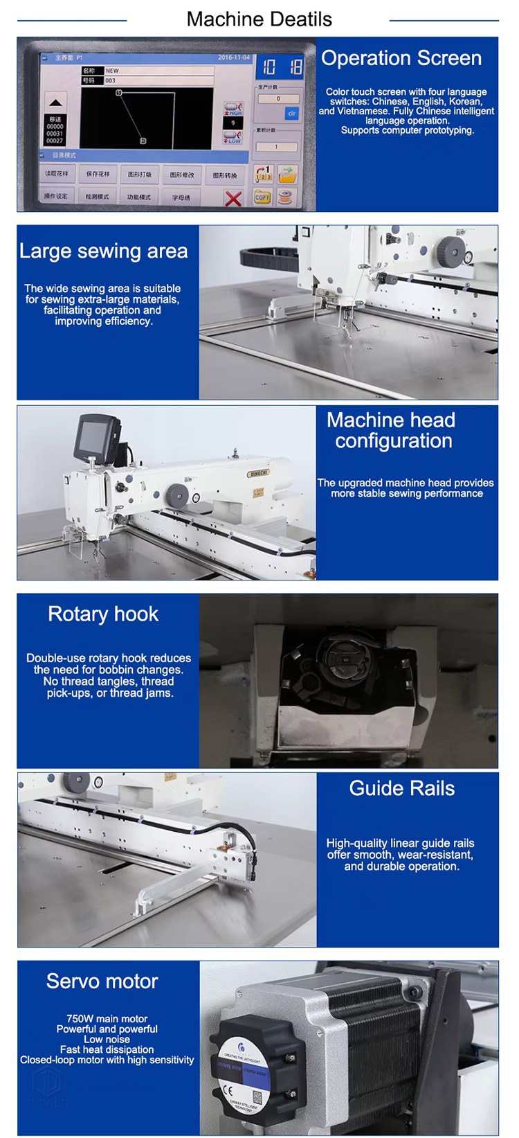 Automatic Pattern Sewing Machine