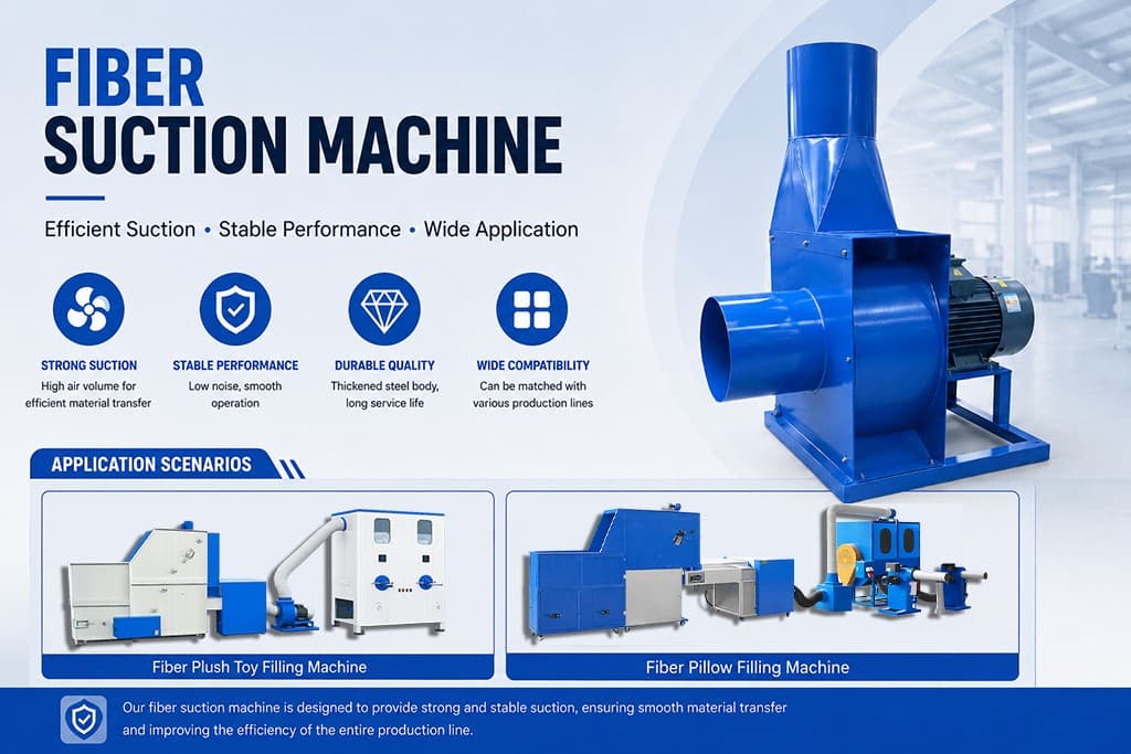 Spiral Cotton Absorb Machine With Good Quality Cushion Stuffing Machine