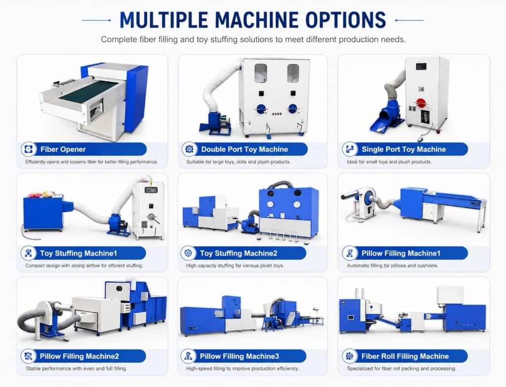China Fiber Filling Machine China Fiber Filling Machine China Automatic Blower Polyester Fiber Stuffing Machine