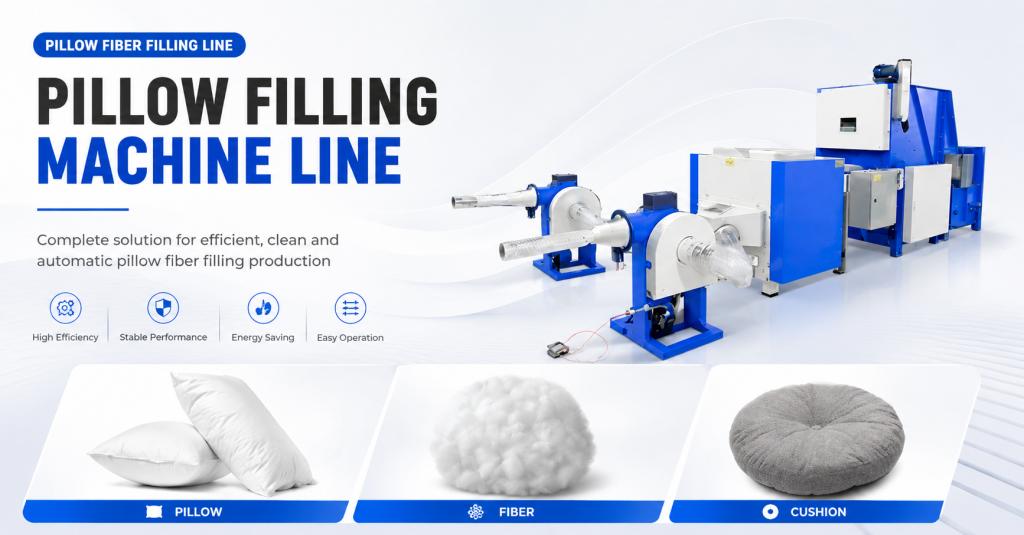 Sofa Cushion Stuffing Machine Easy To Operate Foam Pets House Fiber Filling Machine