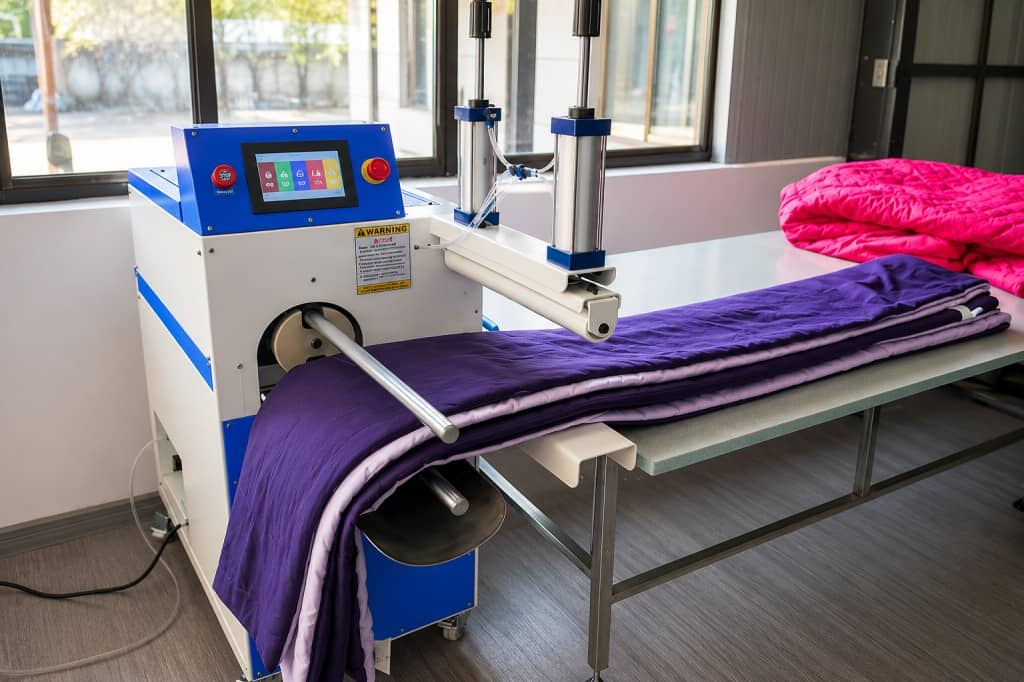 Fiber Rolling Packing Machine Fiber Rolling Packing Machine Customizable Pillow Roll Packing Production System Machine For Sale