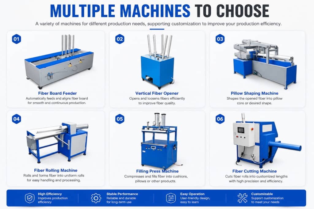 Pillow Fiber Rolling Filling Machine Pillow Fiber Rolling Filling Machine High Stability Pillow Roll Packing Machine With Pe Film Machine Price