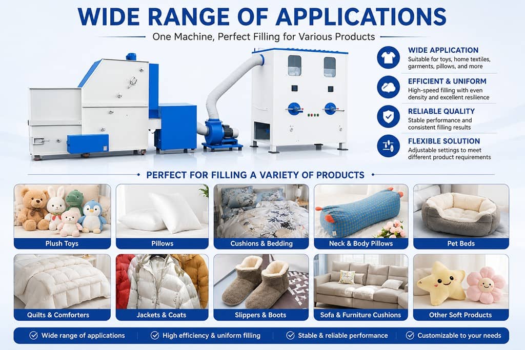 Textile Toy Filling Machine Soft Plush Animal Fiber Stuffing Machine