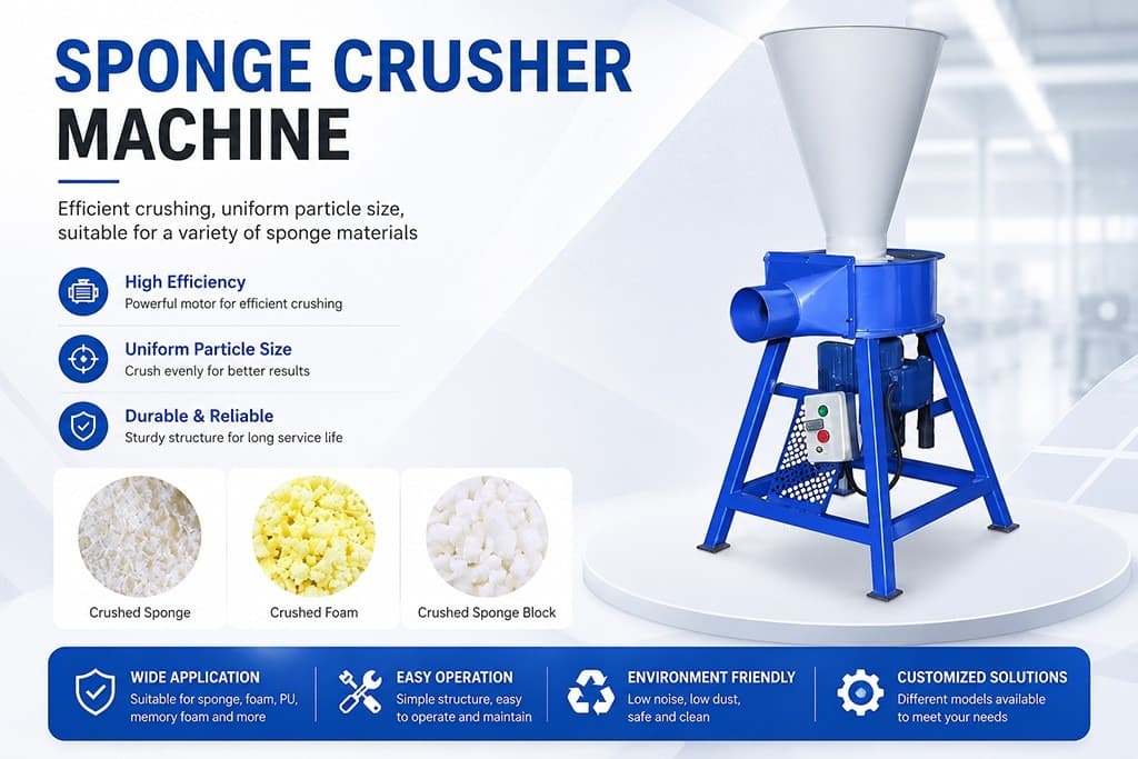 Pu Foam Crusher Machine Pu <a href=https://www.syinnold.com/Sponge-Shredding-Machine-Waster-Foam-Crusher-Blast-Machine-p.html target='_blank'>Foam Crusher Machine</a> Styrofoam Shredder Foam Granulating Machine