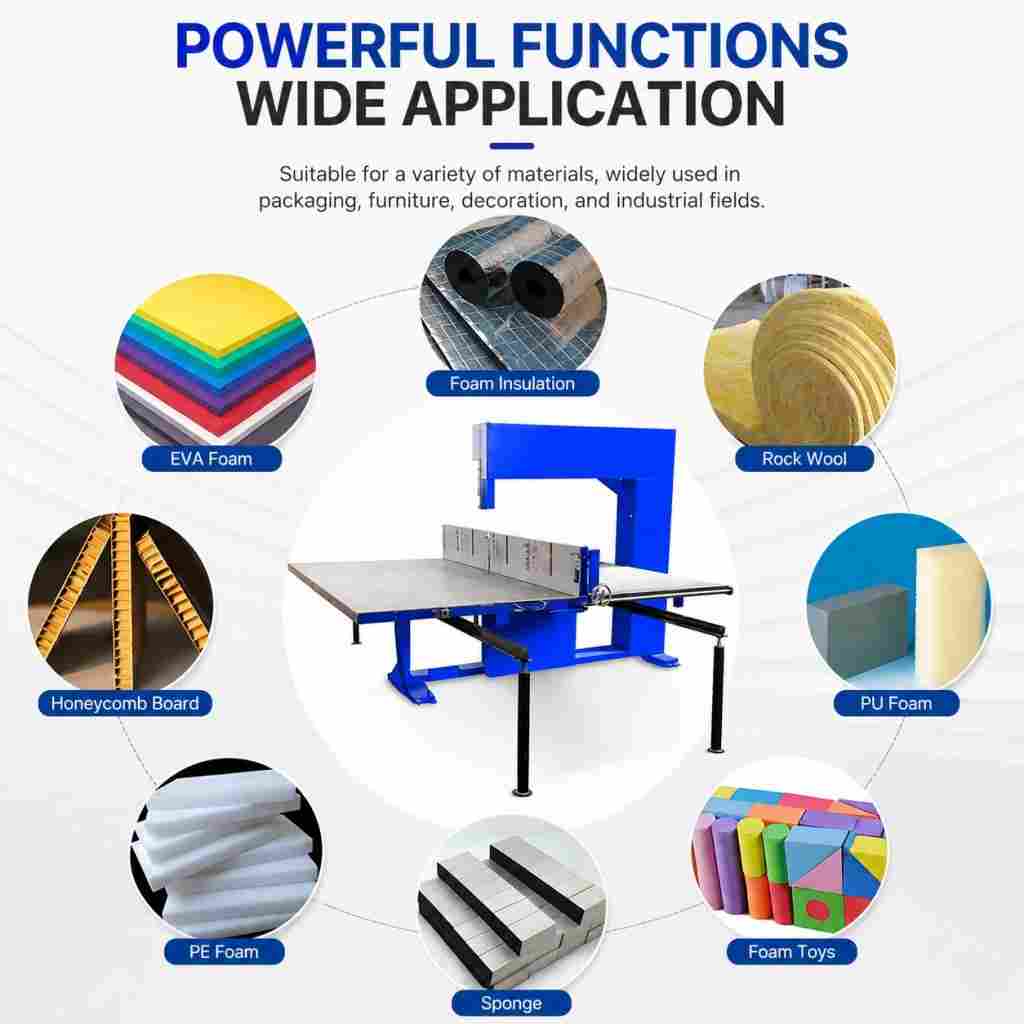 Sponge Cutting Machine Industrial Memory Foam Block Cutter Supplier