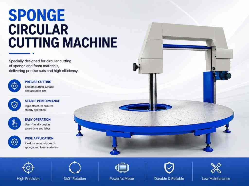 Round Foam Cutting Machine Round Foam Cutting Machine High Speed Foam Vertical Circular Cutter Price