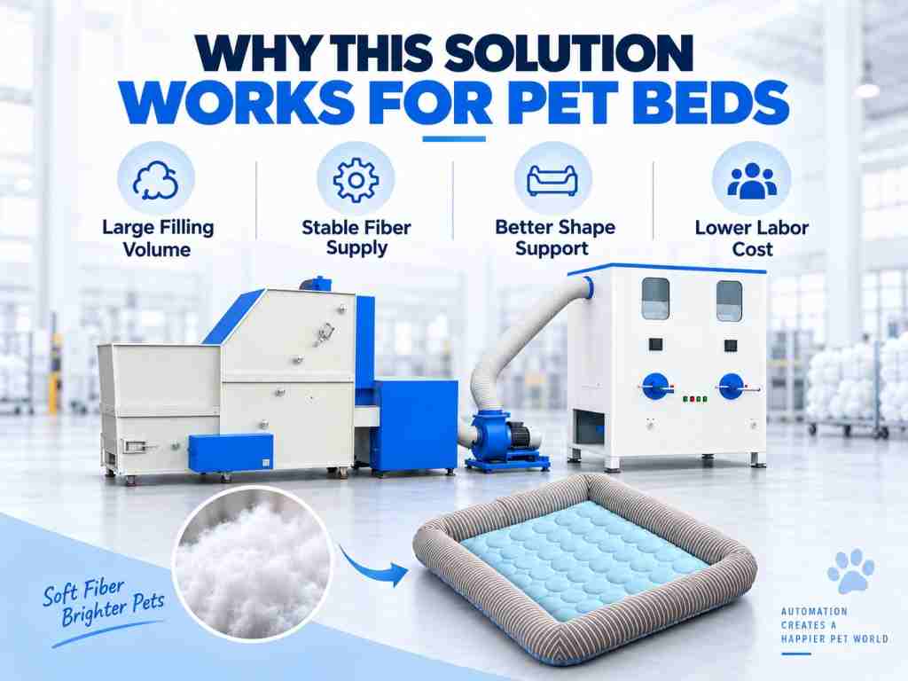Pet Bed Filling Machine