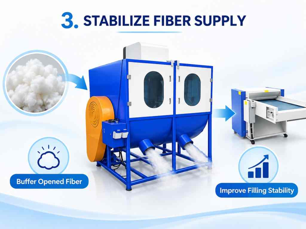 Fiber Filling Blockage Fiber Filling Blockage