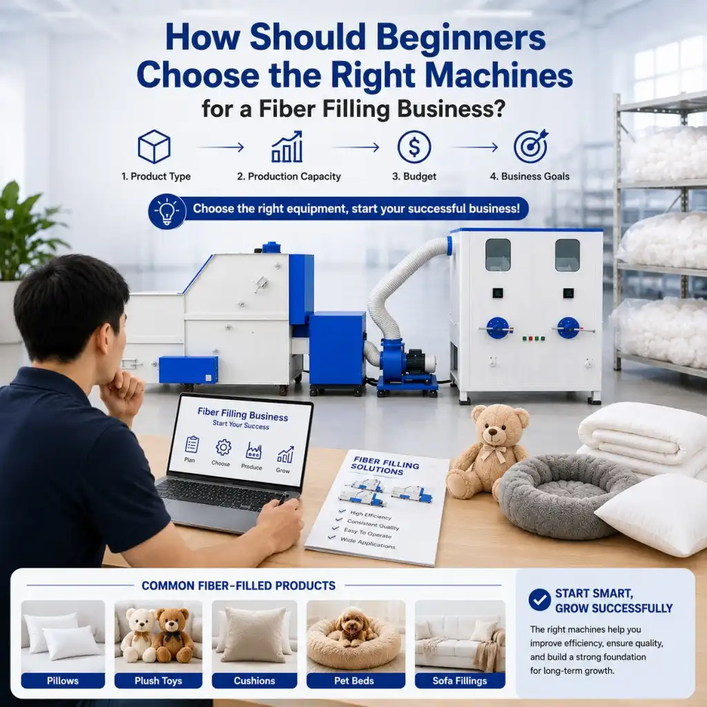 How Should Beginners Choose The Right Machines For A Fiber Filling Business?