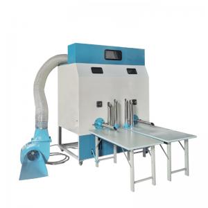 Fiber Filling Machine Price From China Two Port Toy Stuffing Machine With Weighing Platform