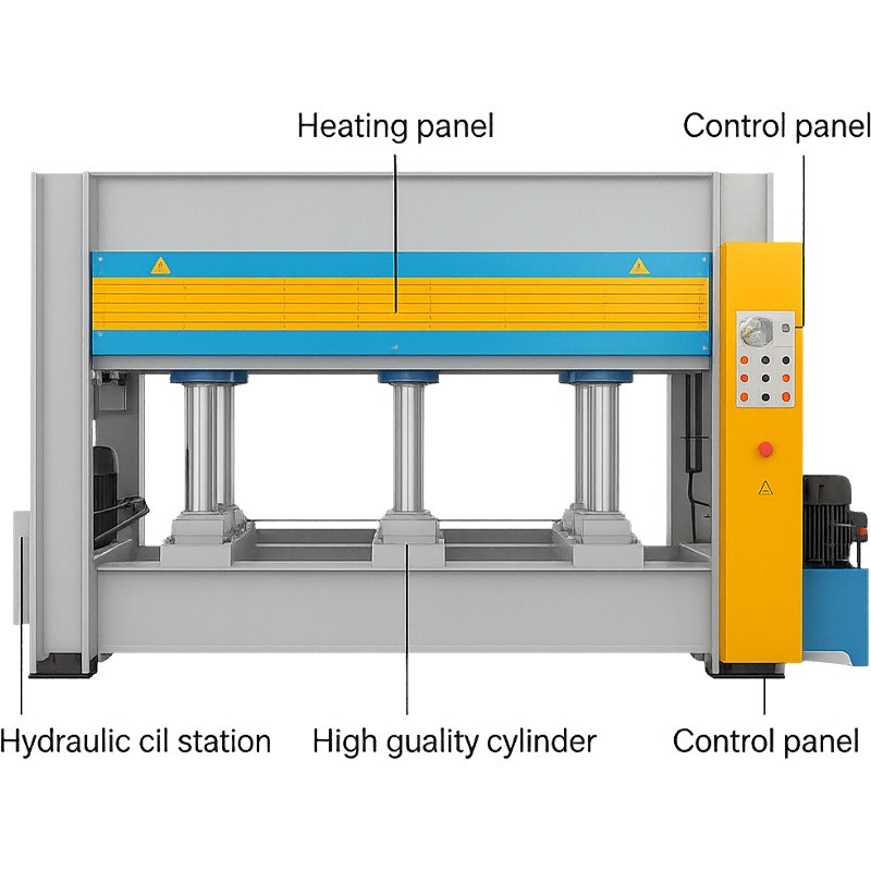 Hot Press Machine Vacuum Hot Press Multi-Opening Four-Post Hot Press For Composite Wood Board Hot Press Machine Vacuum Hot Press Multi-Opening Four-Post Hot Press For Composite Wood Board