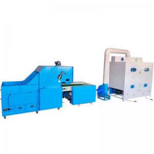 Pillow Fiber Filling Machine Automatic Cotton Feeder Opening Double Port Toy Stuffing Machine